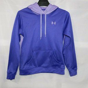 Under  Armour Womens S Two Tone Purple Fleece Lined Hoodie hooded sweatshirt